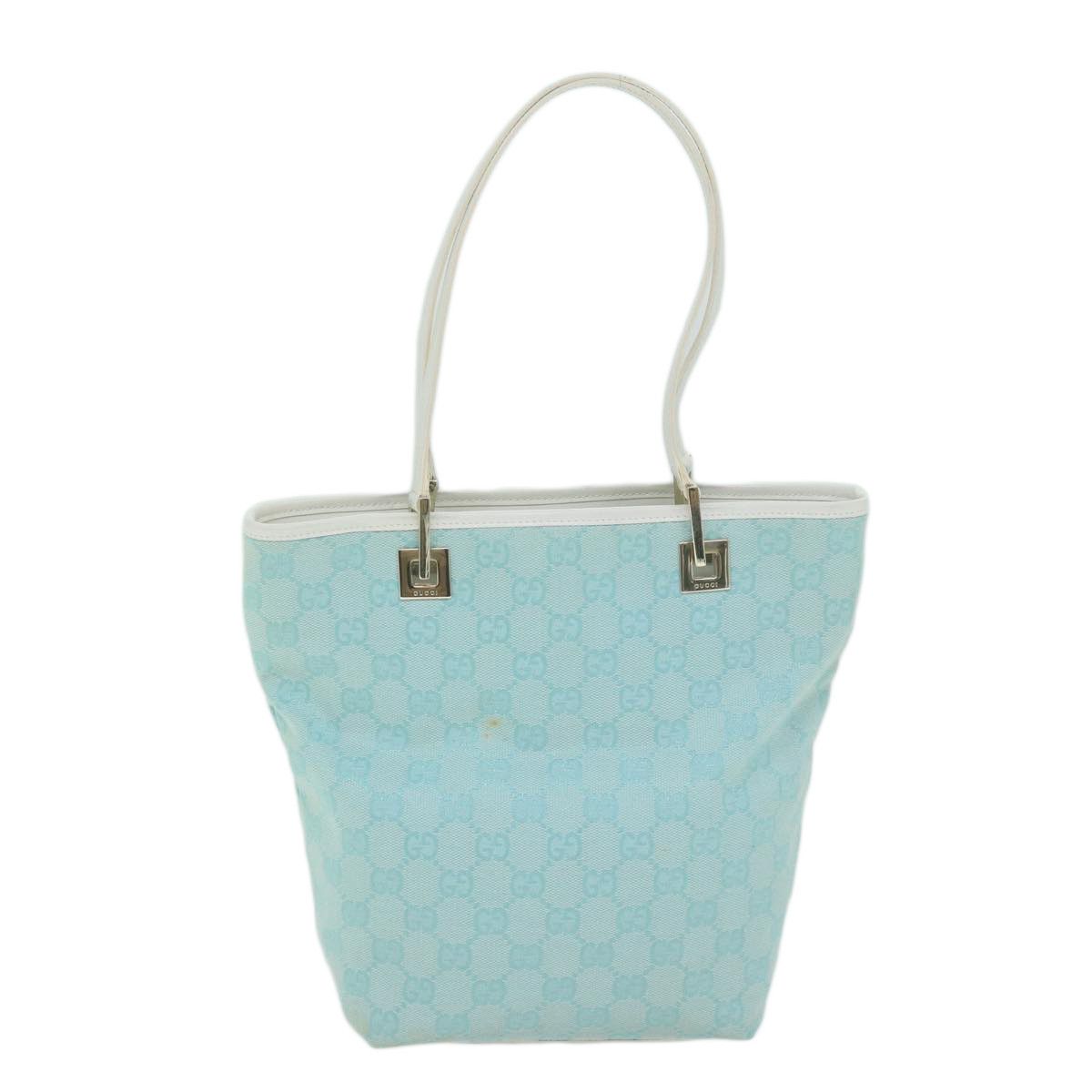 Gucci Gg Canvas Blue Canvas Tote Bag (Pre-Owned) Size ONE SIZE - 10 Thumbnail