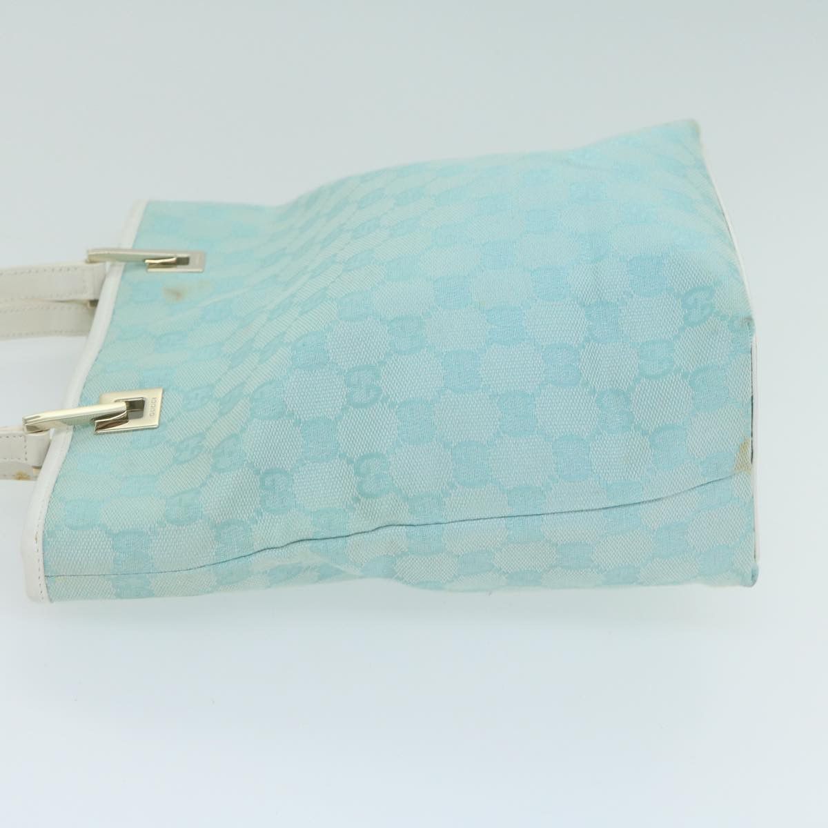 Gucci Gg Canvas Blue Canvas Tote Bag (Pre-Owned) Size ONE SIZE - 11 Thumbnail