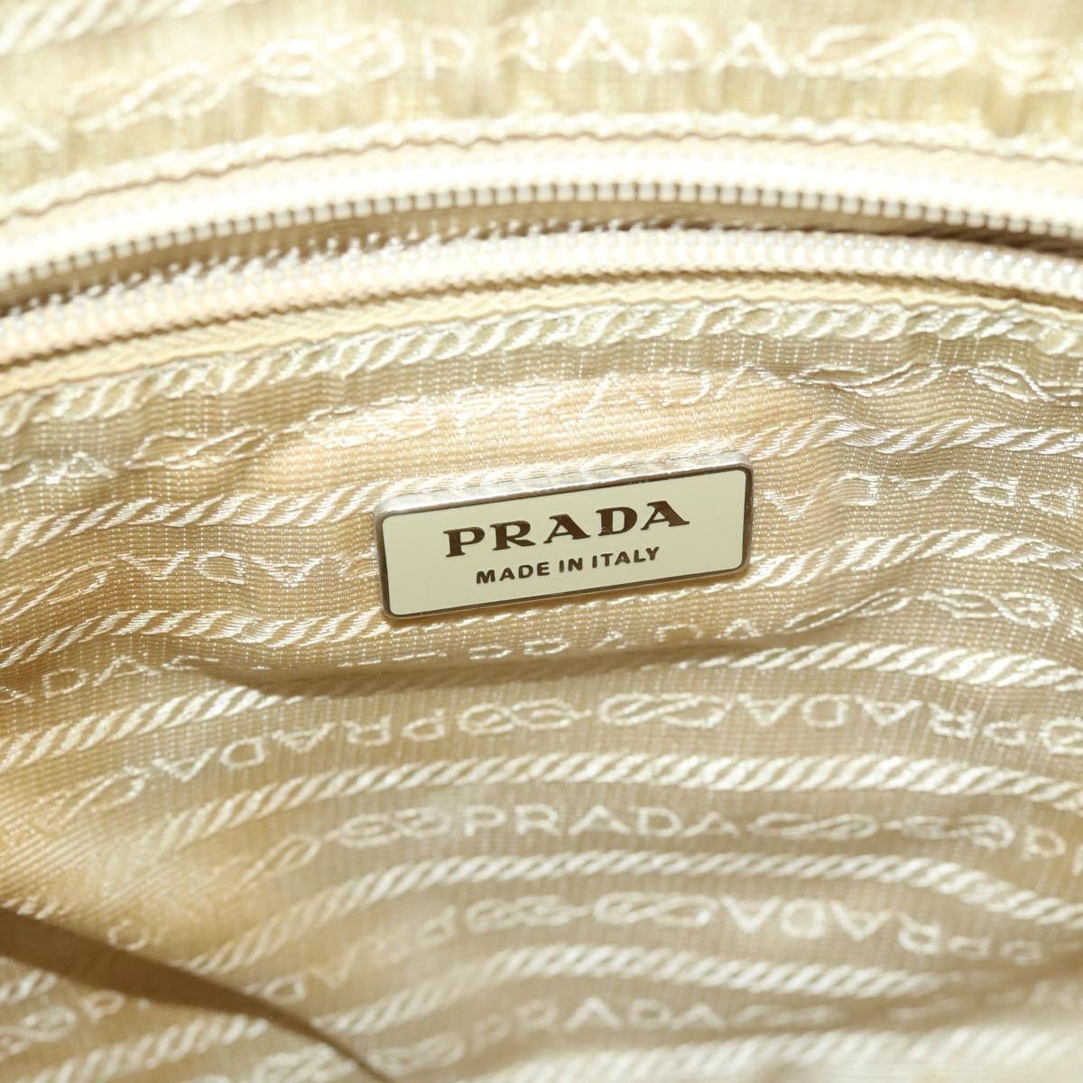 Prada Tessuto Beige Synthetic Shoulder Bag (Pre-Owned) Size ONE SIZE - 8 Thumbnail
