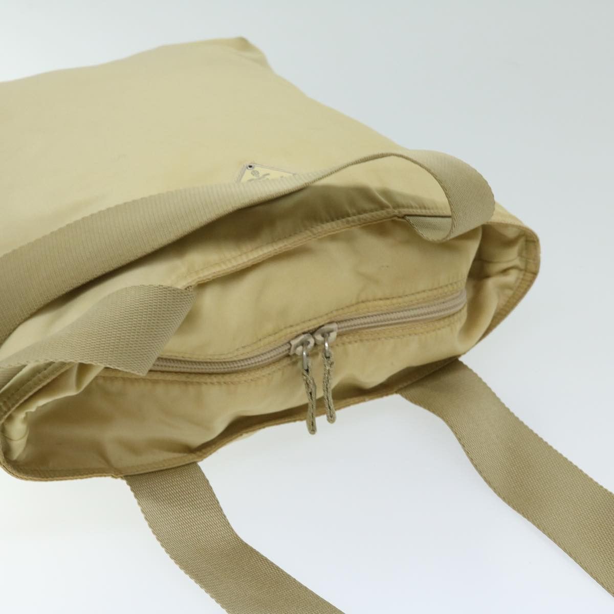 Prada Tessuto Beige Synthetic Shoulder Bag (Pre-Owned) Size ONE SIZE - 4 Thumbnail