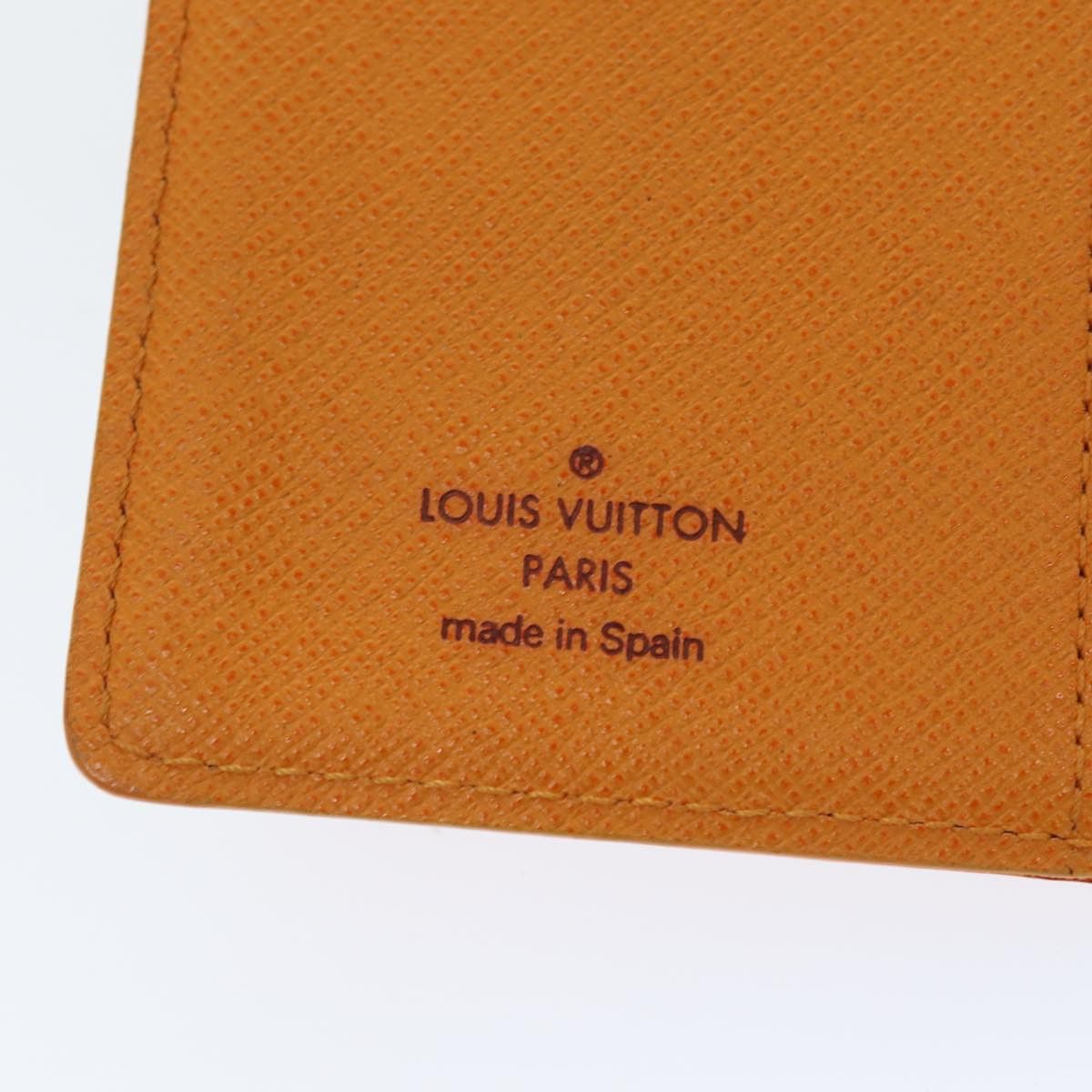 Louis Vuitton Agenda Cover Orange Leather Wallet (Pre-Owned) Size ONE SIZE - 7 Thumbnail