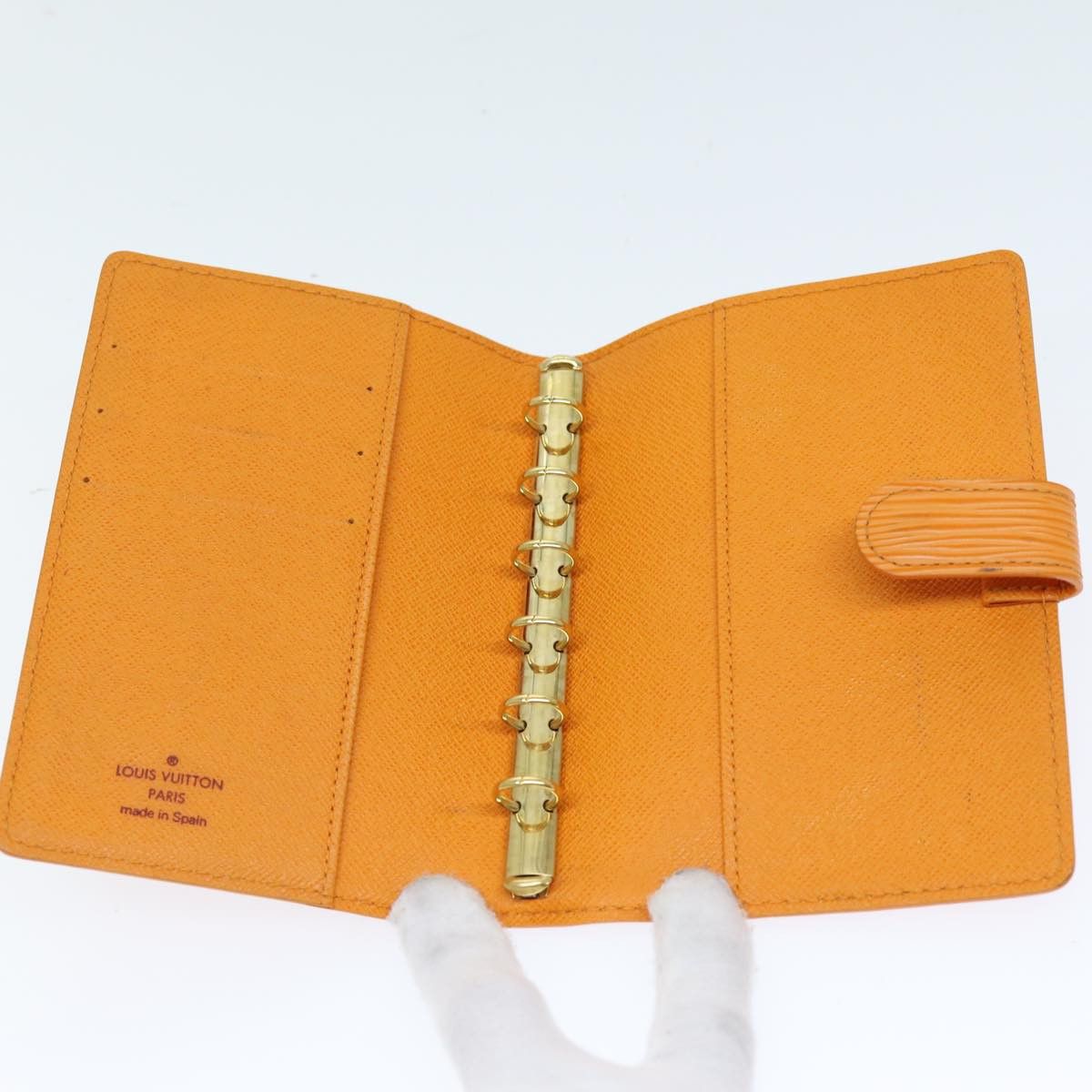 Louis Vuitton Agenda Cover Orange Leather Wallet (Pre-Owned) Size ONE SIZE - 5 Thumbnail