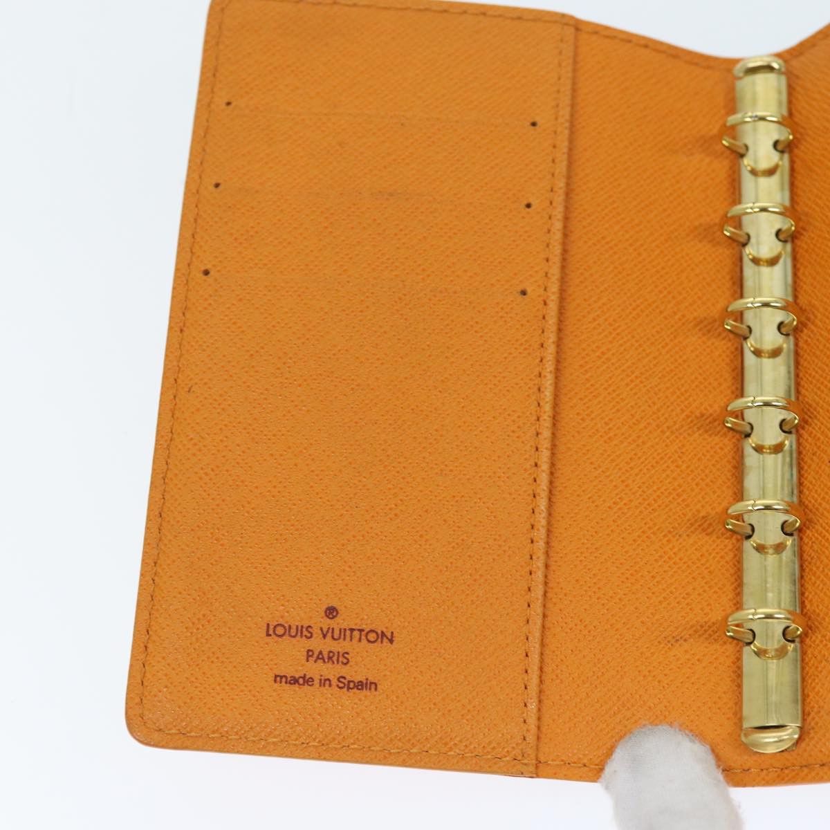 Louis Vuitton Agenda Cover Orange Leather Wallet (Pre-Owned) Size ONE SIZE - 16 Thumbnail