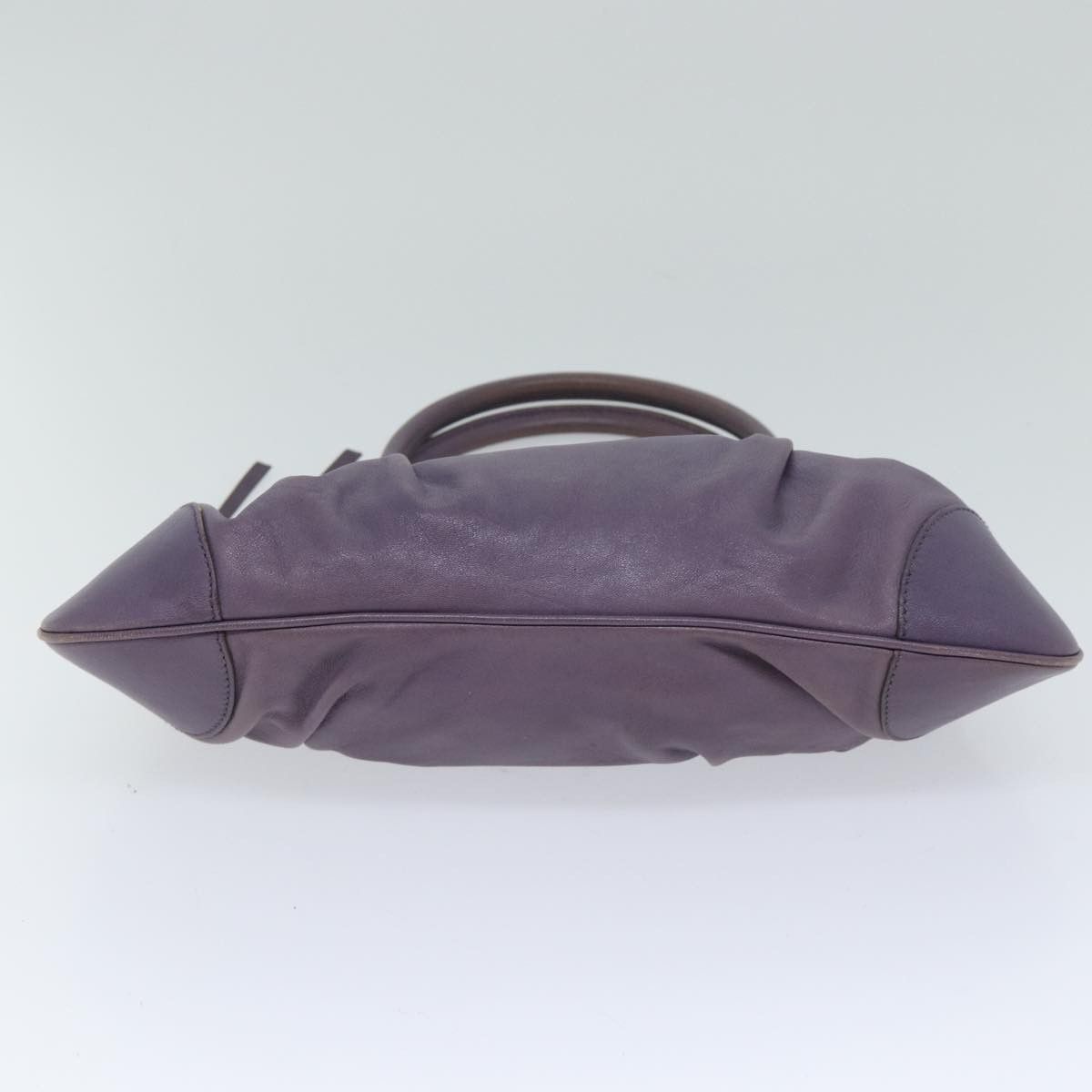 Salvatore Ferragamo Gancini Purple Leather Handbag (Pre-Owned) Size ONE SIZE - 3 Thumbnail