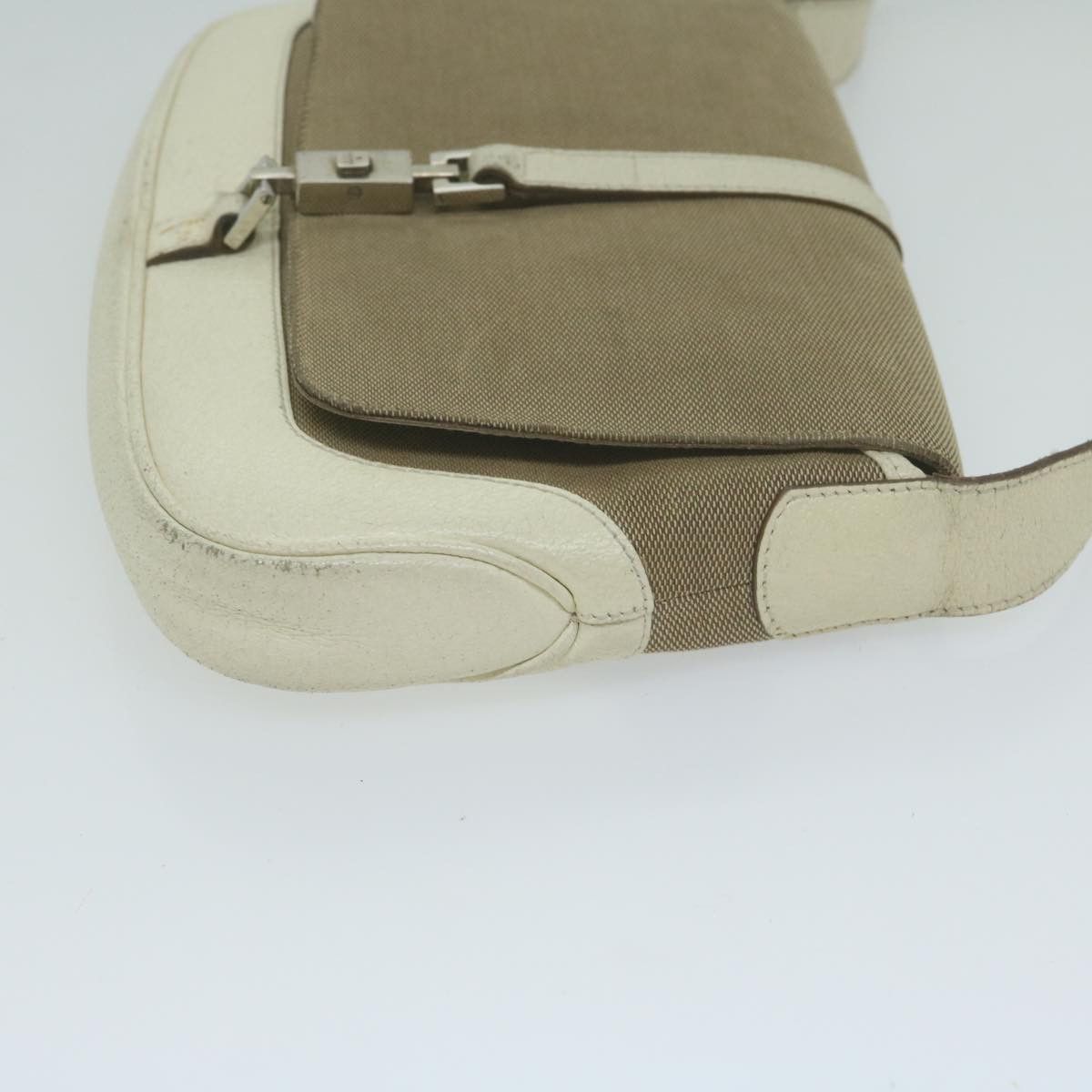 Gucci Jackie Beige Canvas Shoulder Bag (Pre-Owned) Size ONE SIZE - 12 Thumbnail
