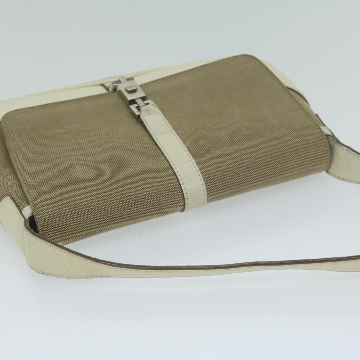 Gucci Jackie Beige Canvas Shoulder Bag (Pre-Owned) Size ONE SIZE - 4 Thumbnail
