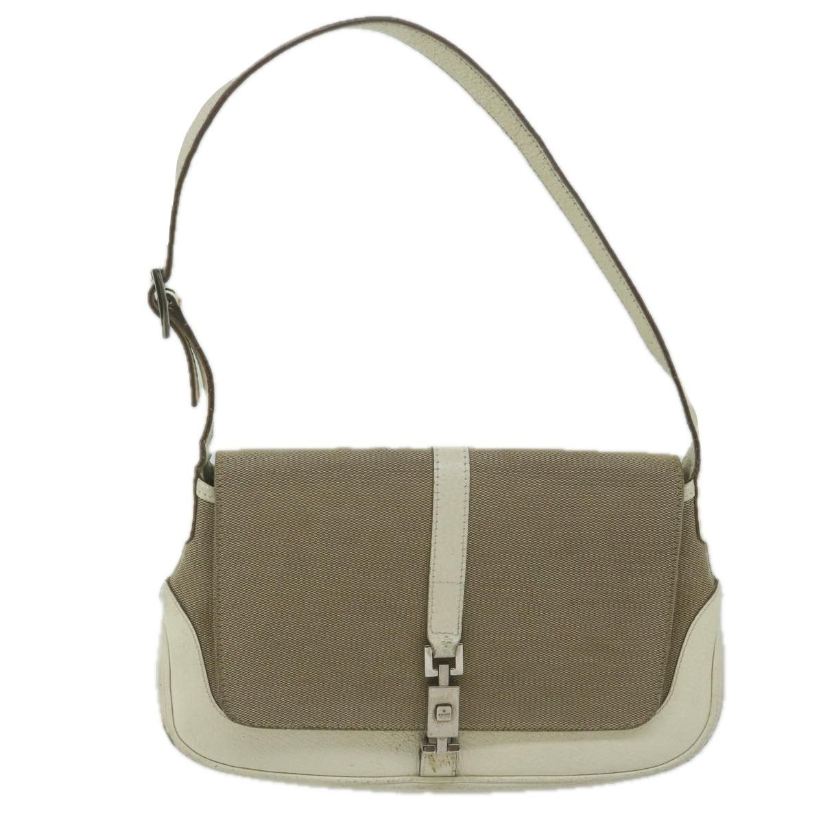 Gucci Jackie Beige Canvas Shoulder Bag (Pre-Owned) Size ONE SIZE - 11 Thumbnail