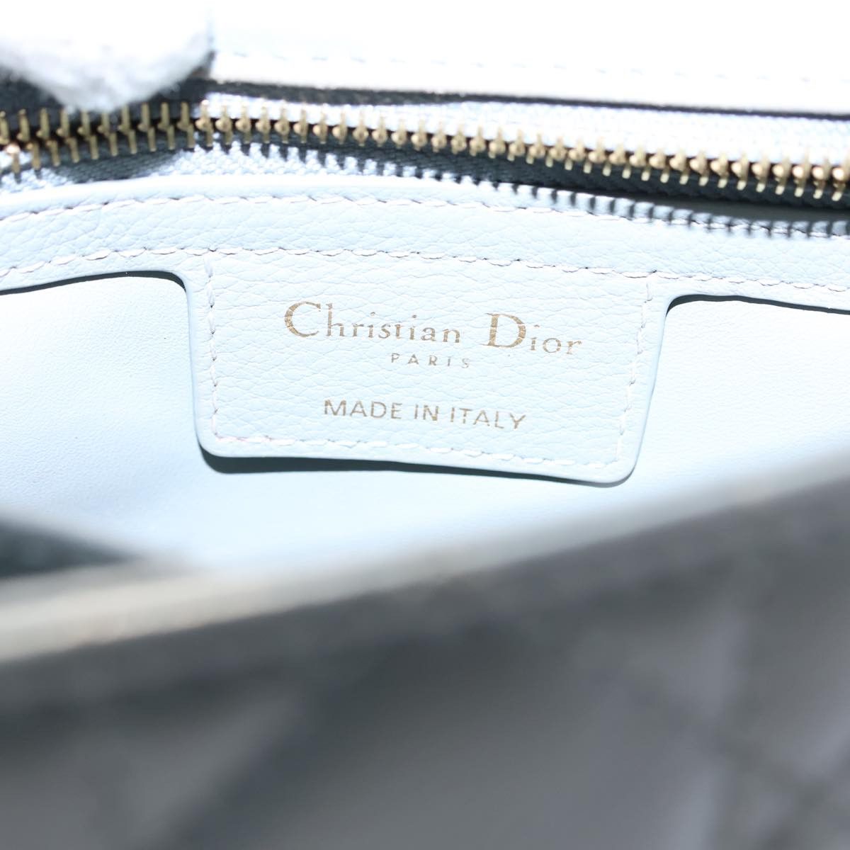 Dior Caro Grey Leather Shoulder Bag (Pre-Owned) Size ONE SIZE - 11 Thumbnail