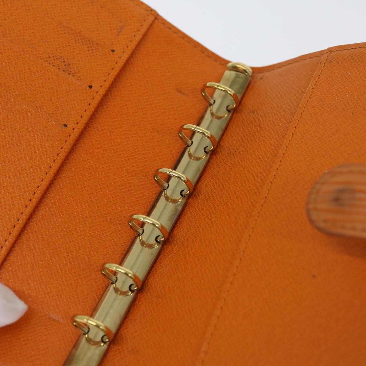 Louis Vuitton Agenda Pm Orange Leather Wallet (Pre-Owned) Size ONE SIZE - 17 Thumbnail