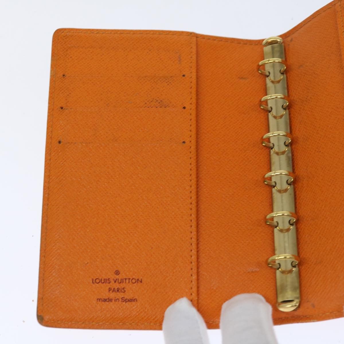 Louis Vuitton Agenda Pm Orange Leather Wallet (Pre-Owned) Size ONE SIZE - 7 Thumbnail