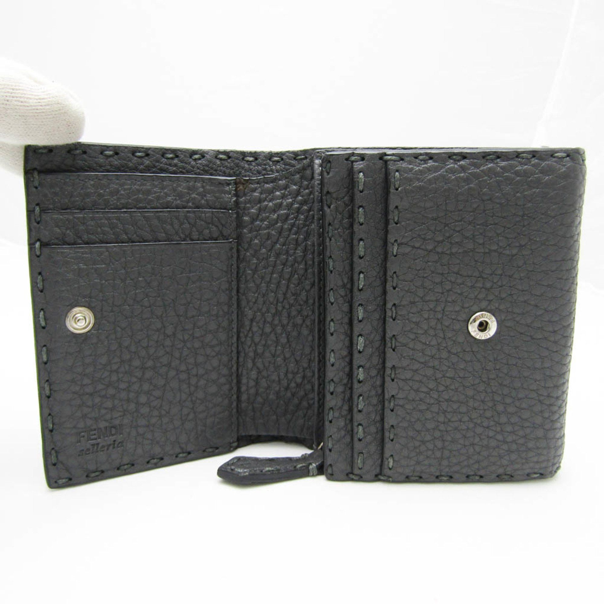 Fendi Selleria Grey Leather Wallet (Pre-Owned) Size ONE SIZE - 3 Thumbnail