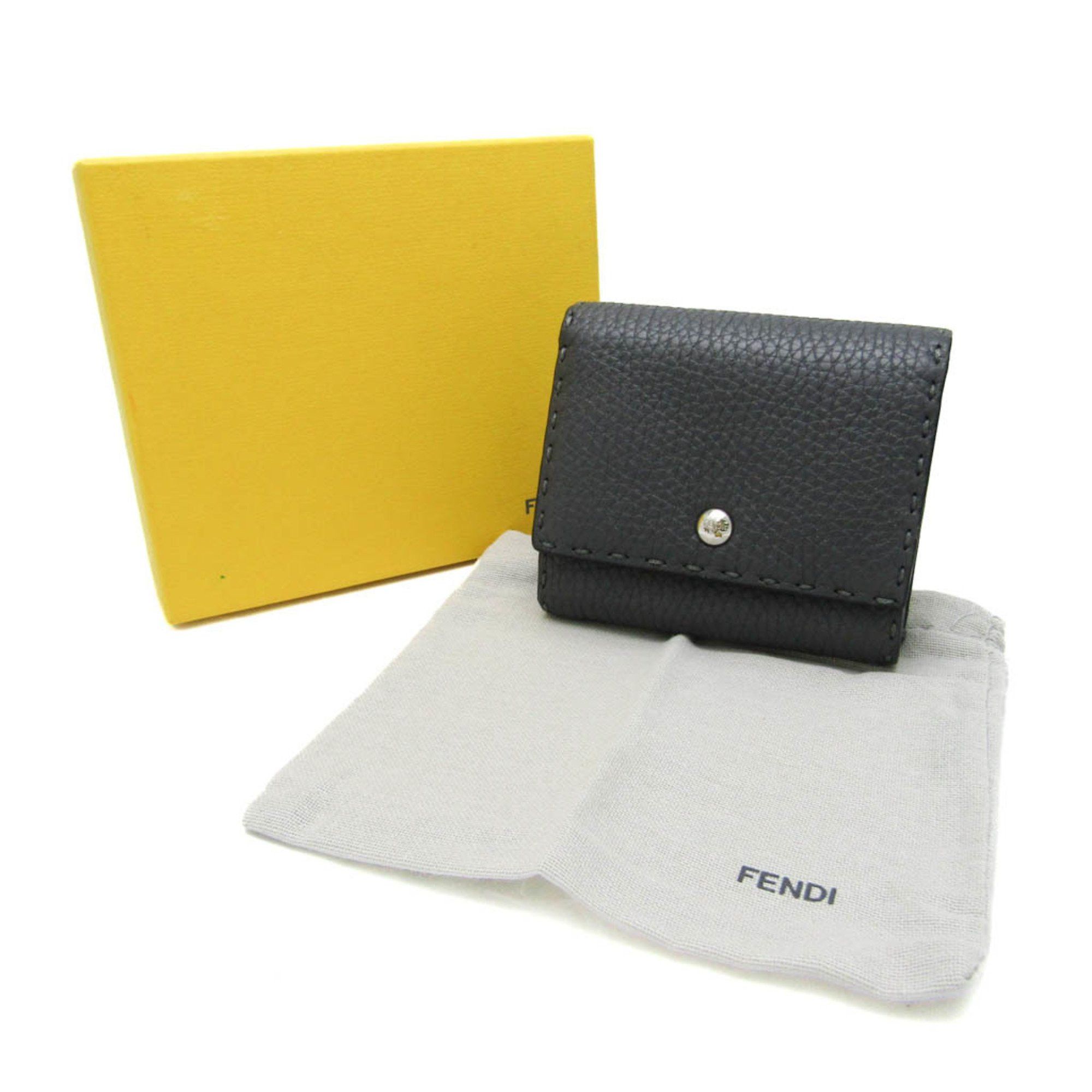Fendi Selleria Grey Leather Wallet (Pre-Owned) Size ONE SIZE - 7 Thumbnail