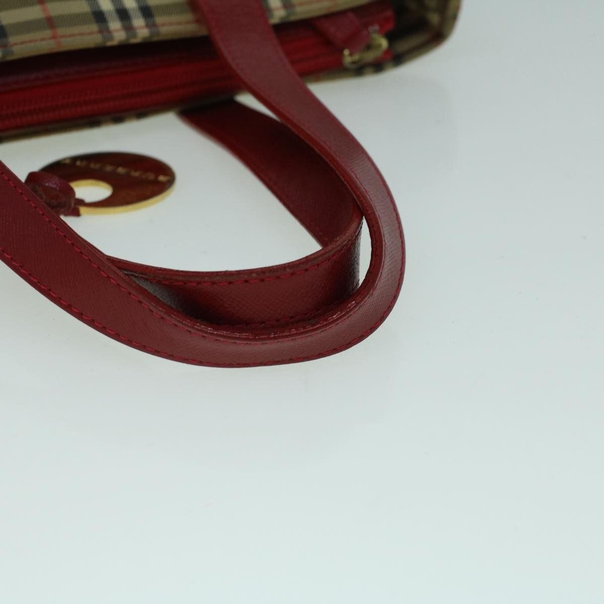 Burberry Nova Check Beige Canvas Handbag (Pre-Owned) Size ONE SIZE - 10 Thumbnail