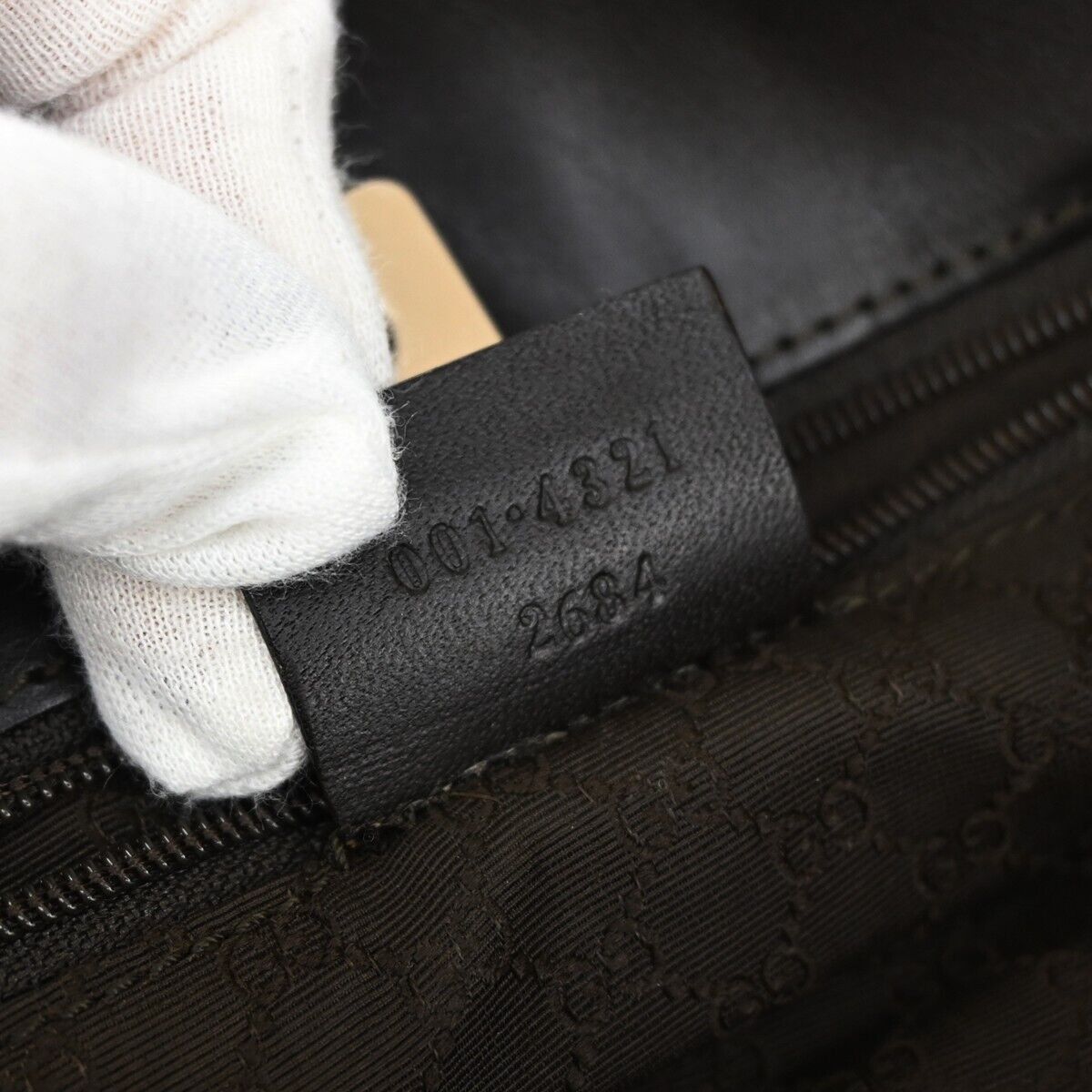 Gucci Sherry Camel Canvas Shoulder Bag (Pre-Owned) Size ONE SIZE - 8 Thumbnail