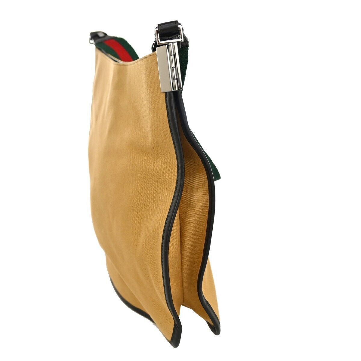 Gucci Sherry Camel Canvas Shoulder Bag (Pre-Owned) Size ONE SIZE - 12 Thumbnail