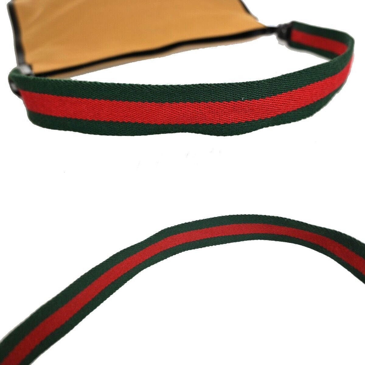 Gucci Sherry Camel Canvas Shoulder Bag (Pre-Owned) Size ONE SIZE - 4 Thumbnail