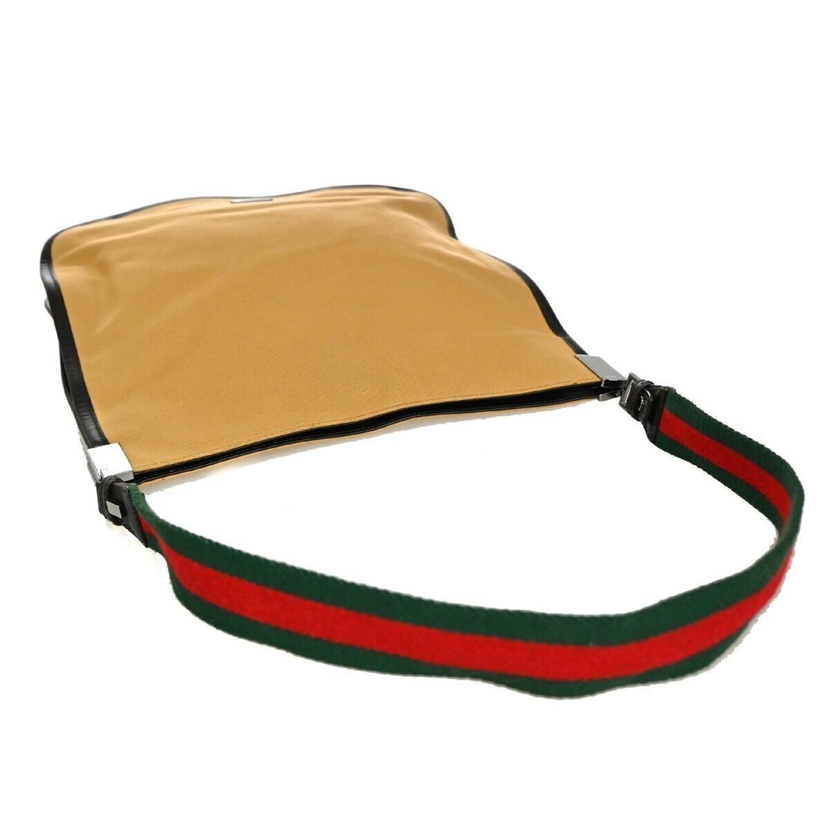Gucci Sherry Camel Canvas Shoulder Bag (Pre-Owned) Size ONE SIZE - 10 Thumbnail