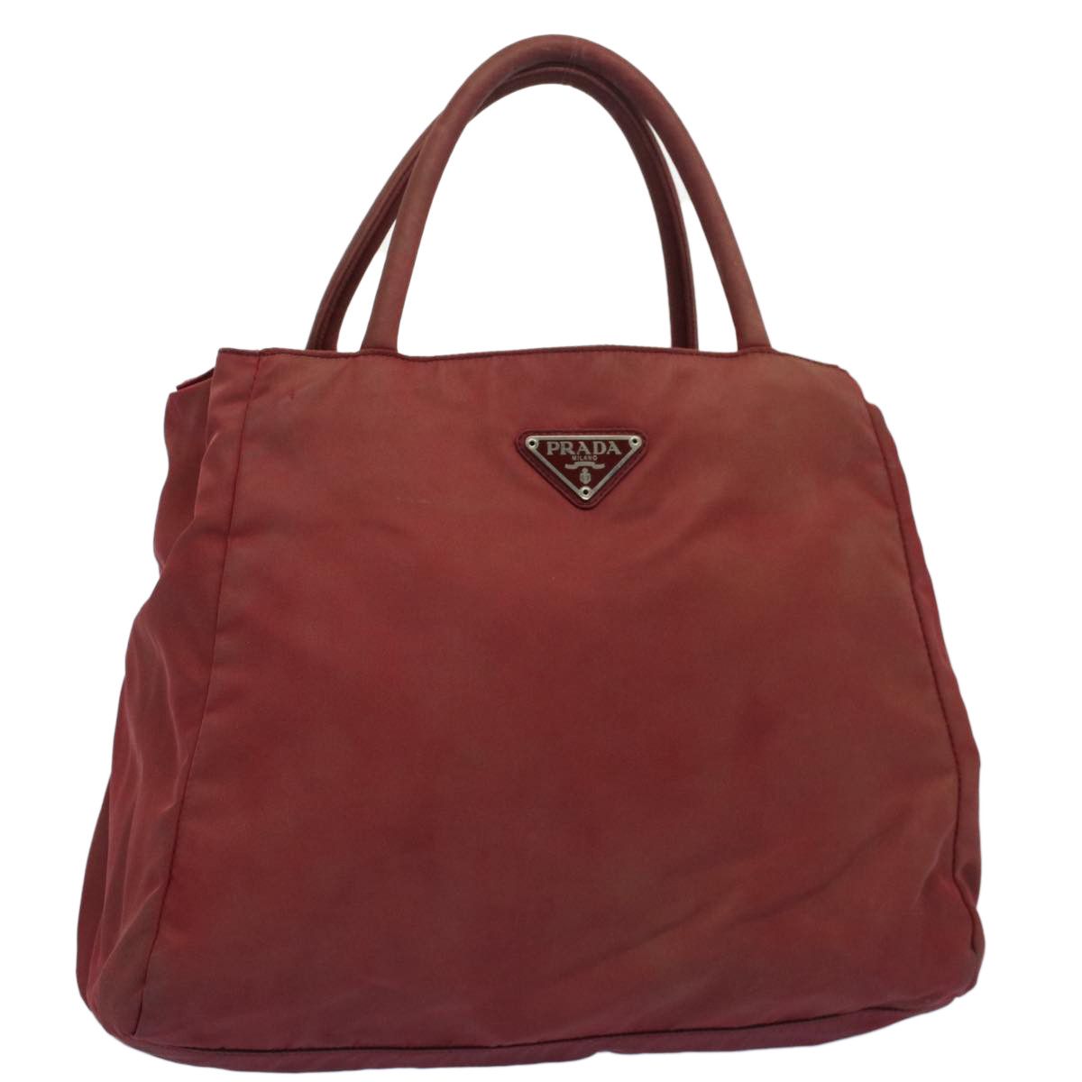 Prada Tessuto Red Synthetic Handbag (Pre-Owned) Size ONE SIZE - 9 Thumbnail