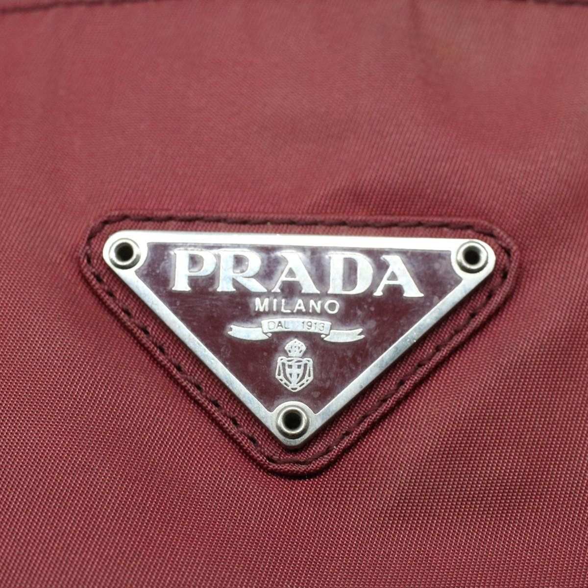 Prada Tessuto Red Synthetic Handbag (Pre-Owned) Size ONE SIZE - 18 Thumbnail