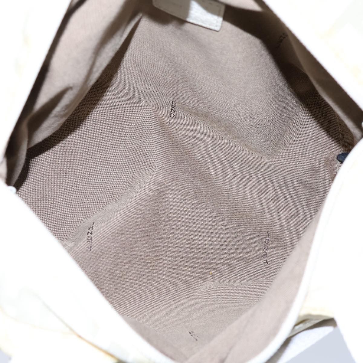 Fendi Zucca White Canvas Handbag (Pre-Owned) Size ONE SIZE - 5 Thumbnail