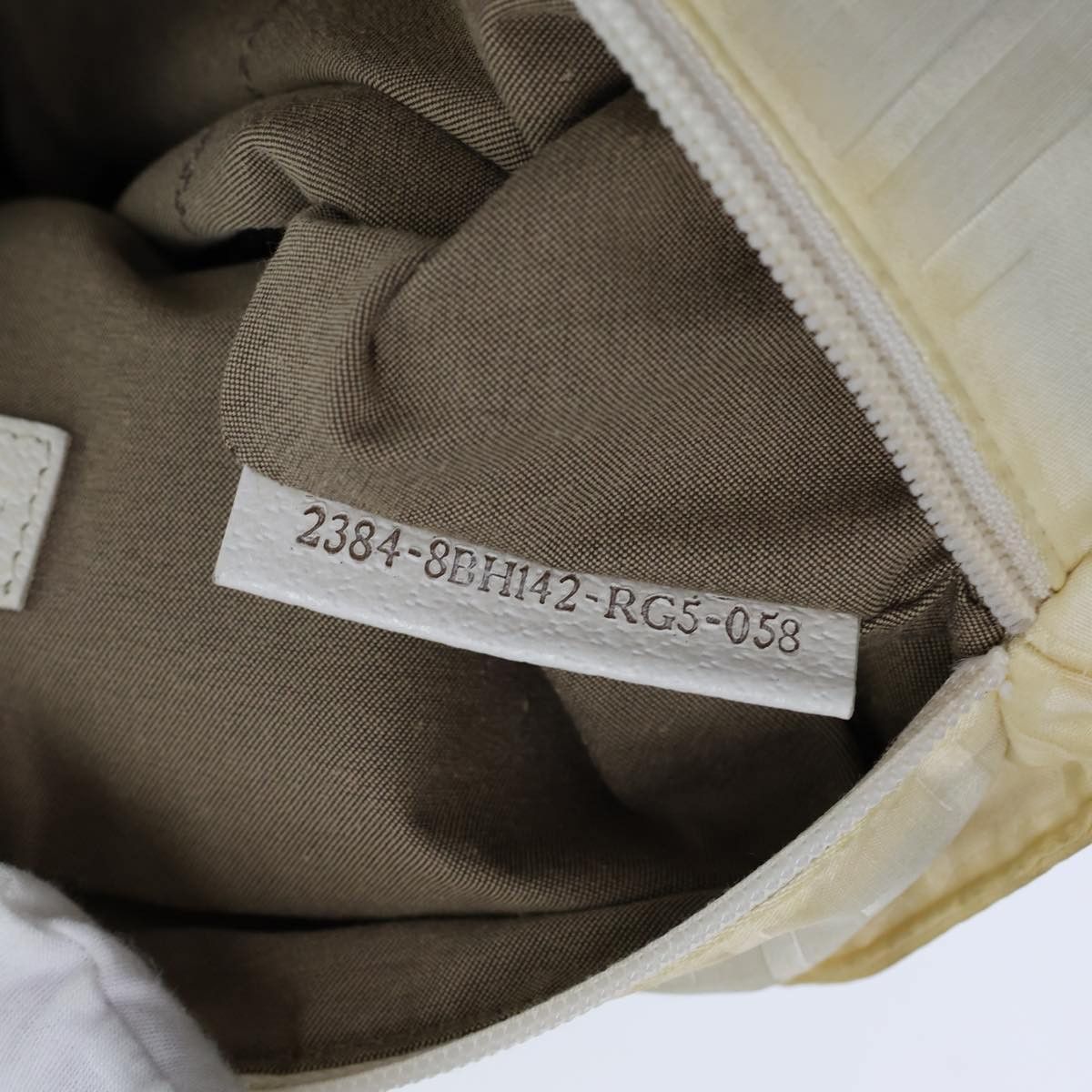 Fendi Zucca White Canvas Handbag (Pre-Owned) Size ONE SIZE - 6 Thumbnail