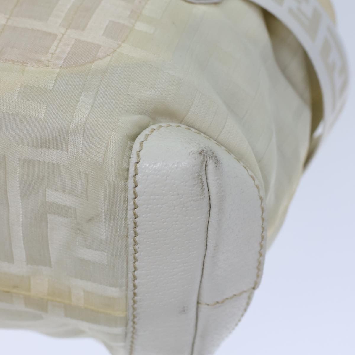 Fendi Zucca White Canvas Handbag (Pre-Owned) Size ONE SIZE - 16 Thumbnail