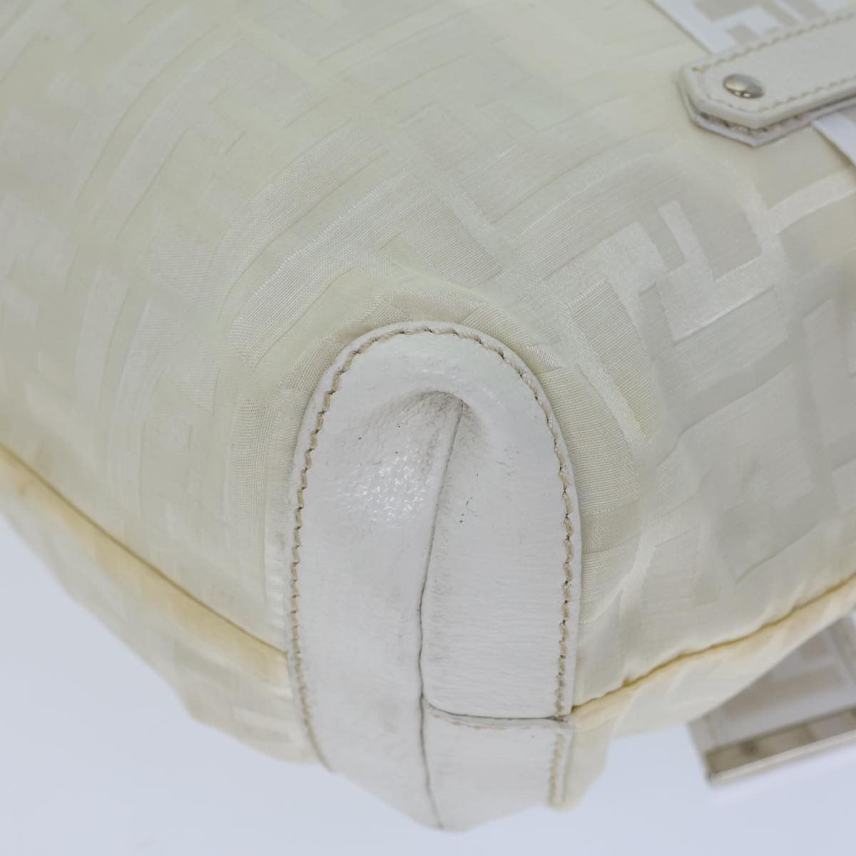 Fendi Zucca White Canvas Handbag (Pre-Owned) Size ONE SIZE - 9 Thumbnail