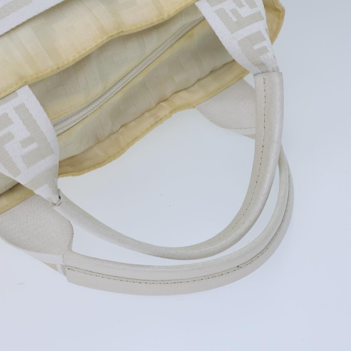 Fendi Zucca White Canvas Handbag (Pre-Owned) Size ONE SIZE - 14 Thumbnail