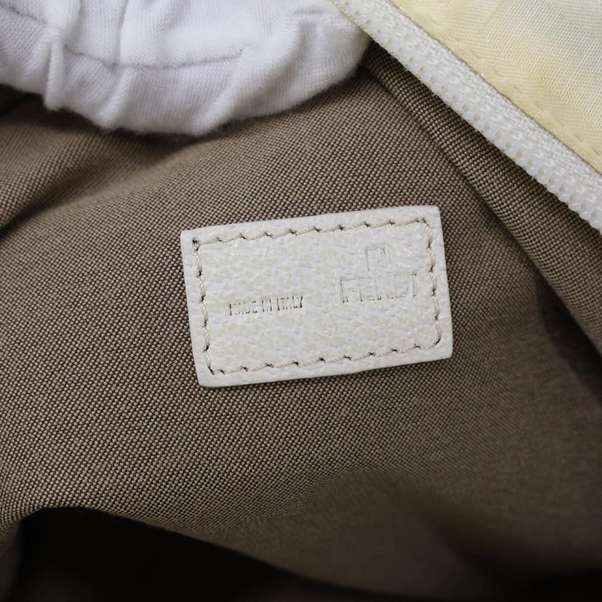 Fendi Zucca White Canvas Handbag (Pre-Owned) Size ONE SIZE - 7 Thumbnail
