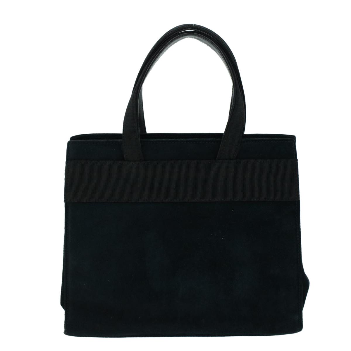 Salvatore Ferragamo Vara Black Suede Handbag (Pre-Owned) Size ONE SIZE - 2 Thumbnail