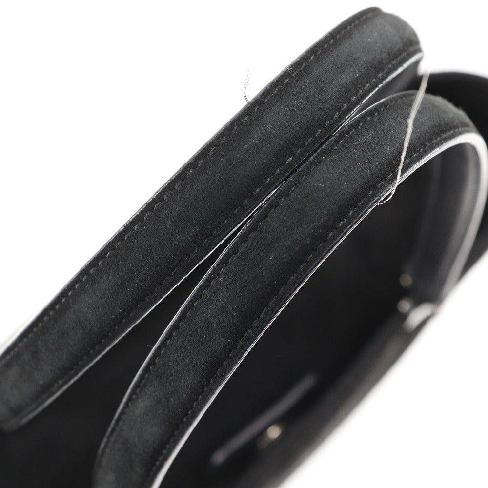 Salvatore Ferragamo Gancini Black Suede Handbag (Pre-Owned) Size ONE SIZE - 6 Thumbnail