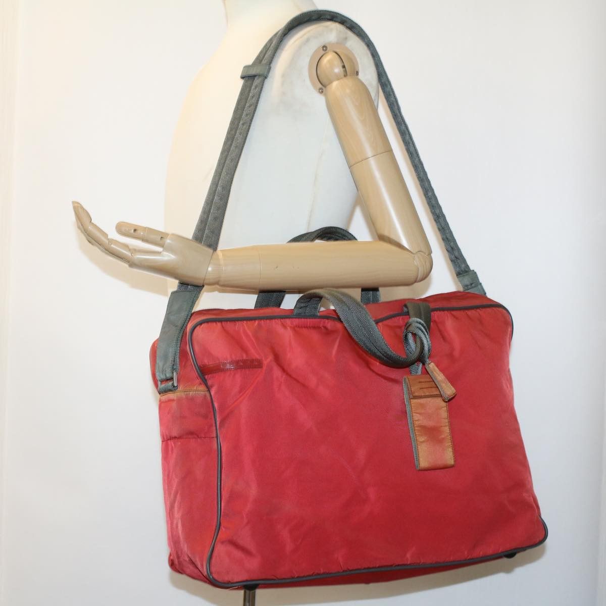 Prada Red Synthetic Handbag (Pre-Owned) Size ONE SIZE - 5 Thumbnail