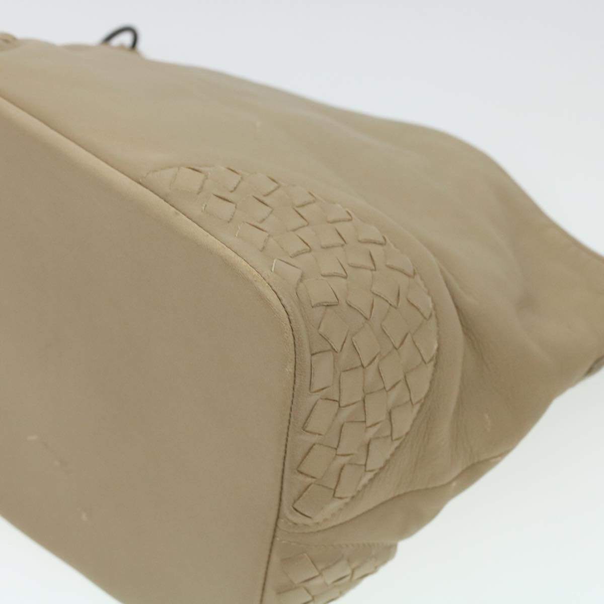 Bottega Veneta Intrecciato Beige Leather Shoulder Bag (Pre-Owned) Size ONE SIZE - 14 Thumbnail