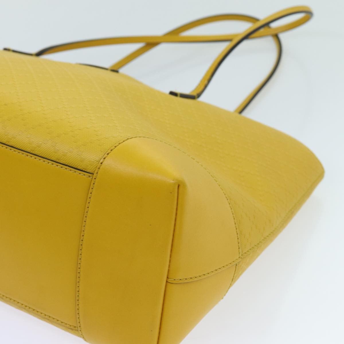Gucci Diamante Yellow Leather Tote Bag (Pre-Owned) Size ONE SIZE - 8 Thumbnail