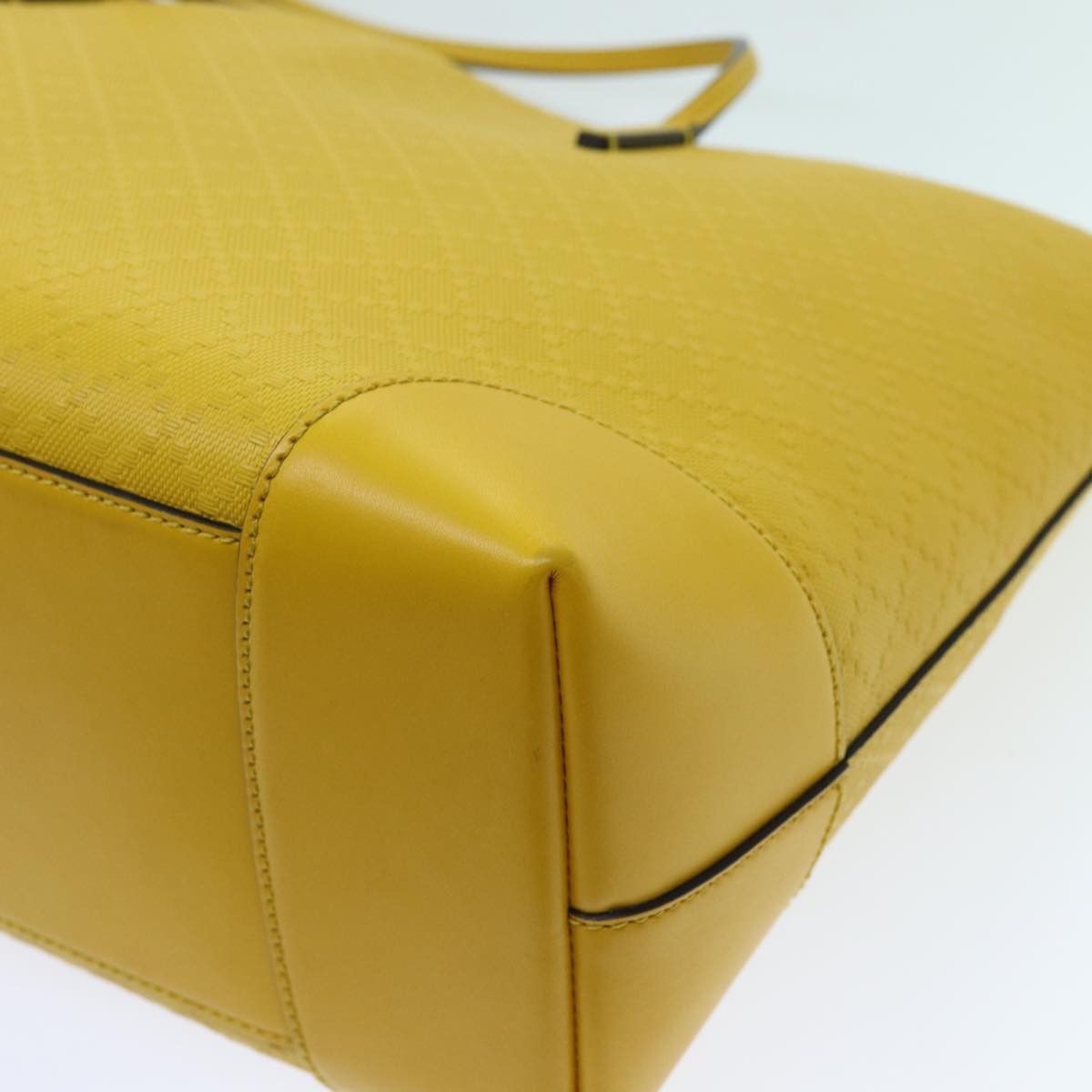 Gucci Diamante Yellow Leather Tote Bag (Pre-Owned) Size ONE SIZE - 17 Thumbnail