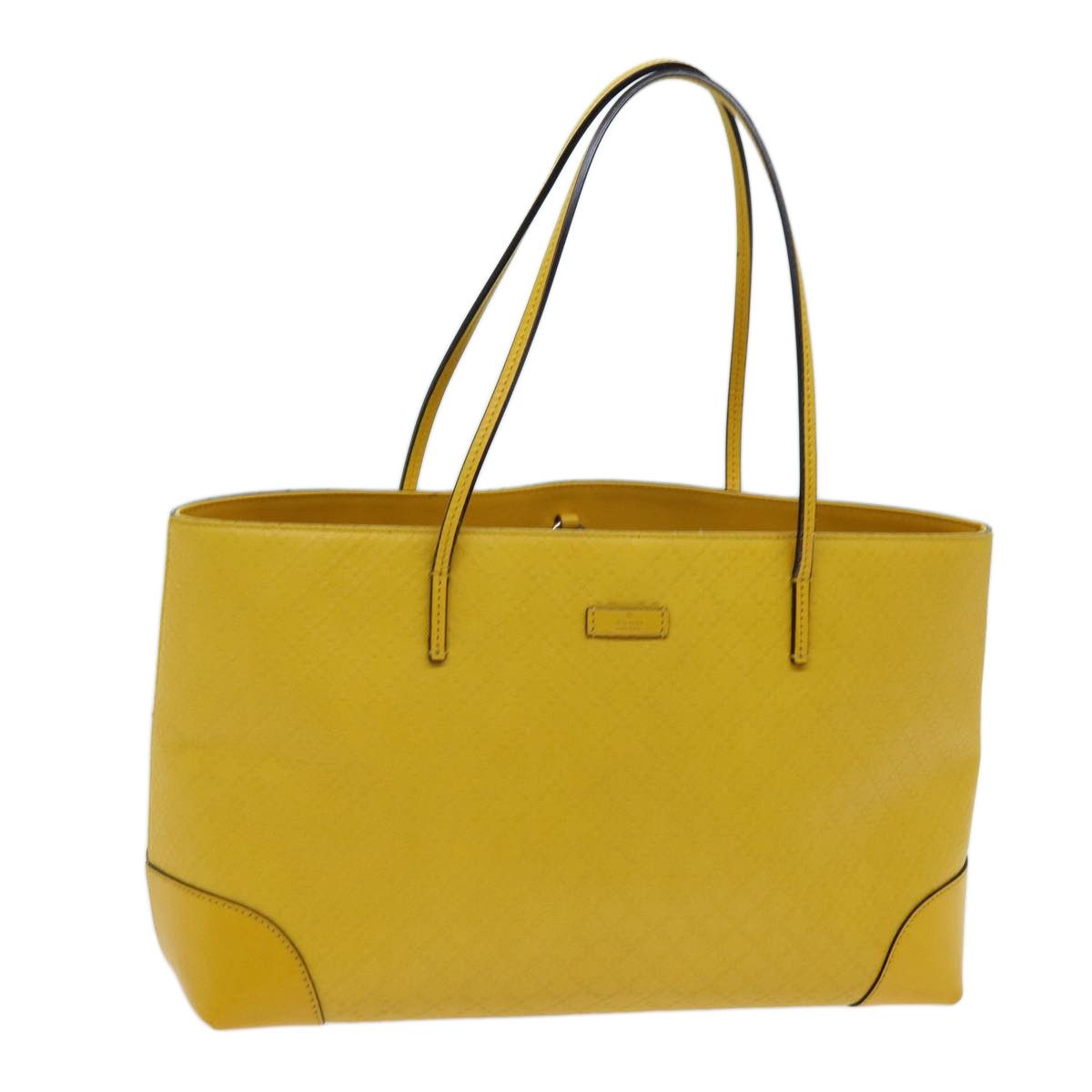 Gucci Diamante Yellow Leather Tote Bag (Pre-Owned) Size ONE SIZE - 12 Thumbnail