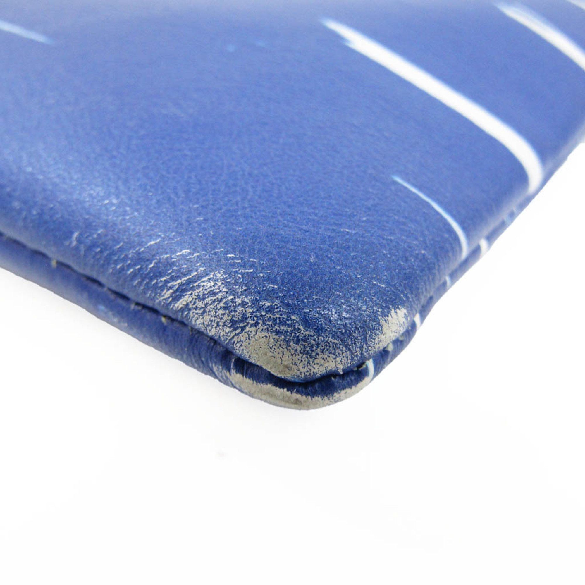Balenciaga Blue Leather Clutch Bag (Pre-Owned) Size ONE SIZE - 9 Thumbnail