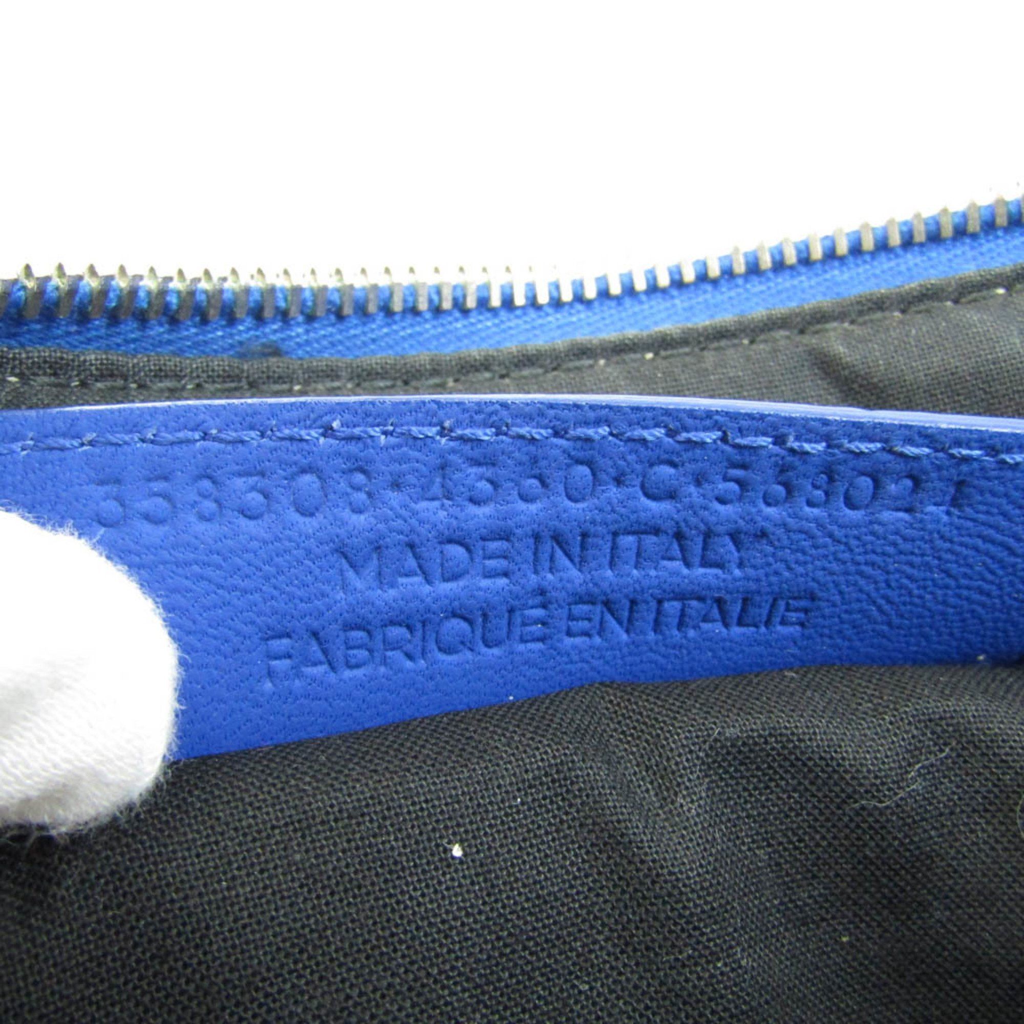 Balenciaga Blue Leather Clutch Bag (Pre-Owned) Size ONE SIZE - 6 Thumbnail