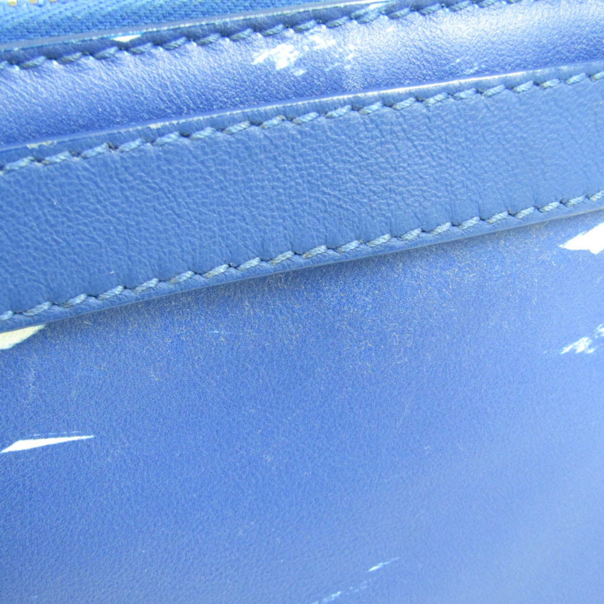 Balenciaga Blue Leather Clutch Bag (Pre-Owned) Size ONE SIZE - 12 Thumbnail