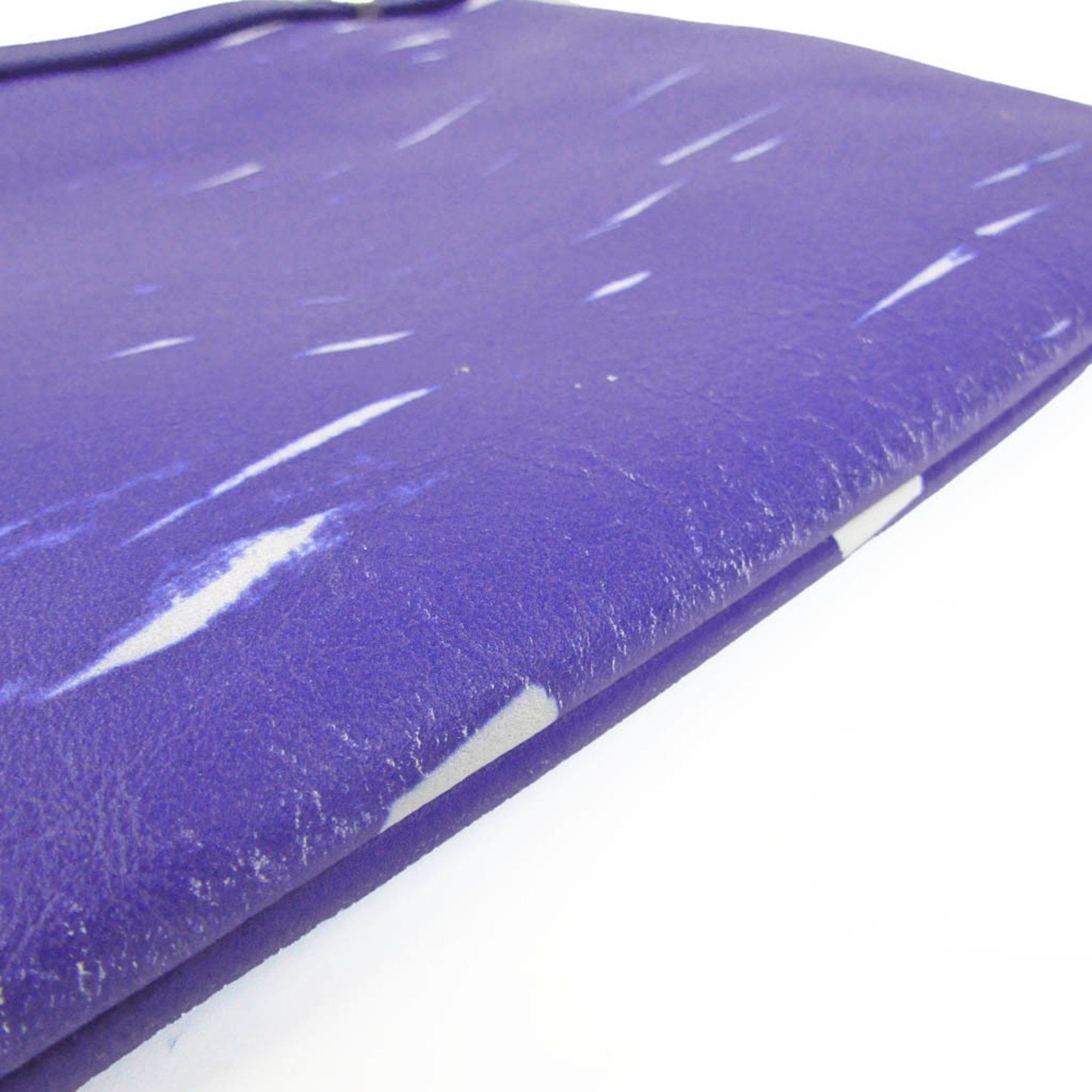Balenciaga Blue Leather Clutch Bag (Pre-Owned) Size ONE SIZE - 3 Thumbnail