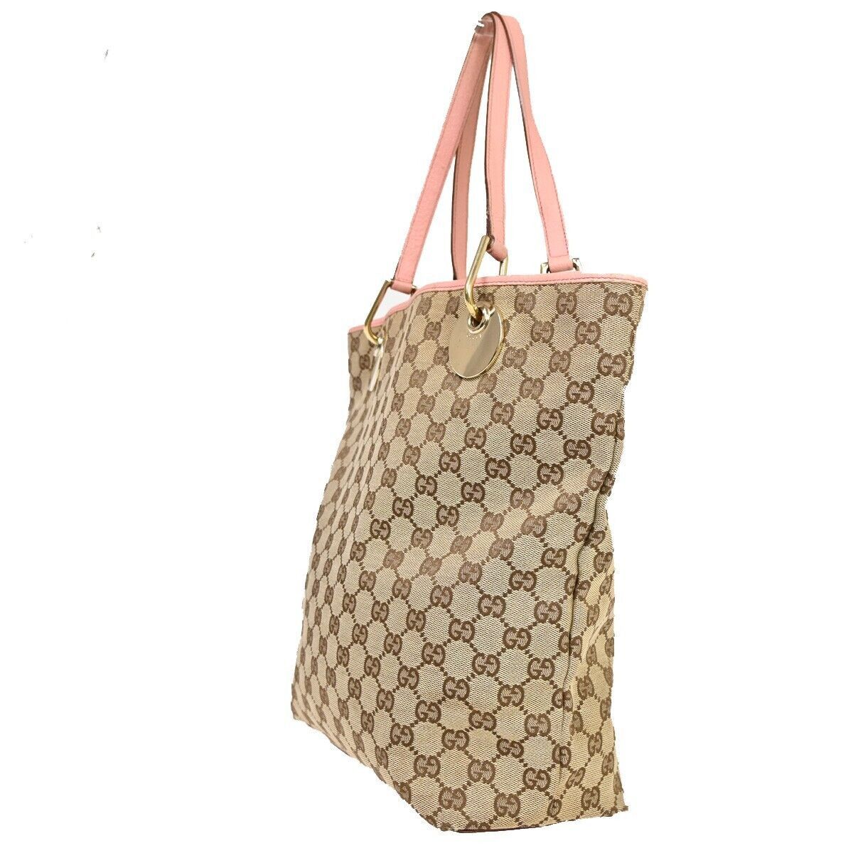 Gucci Eclipse Beige Canvas Tote Bag (Pre-Owned) Size ONE SIZE - 4 Thumbnail
