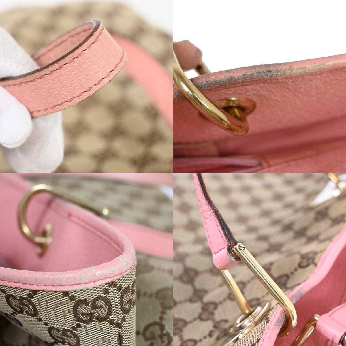 Gucci Eclipse Beige Canvas Tote Bag (Pre-Owned) Size ONE SIZE - 7 Thumbnail