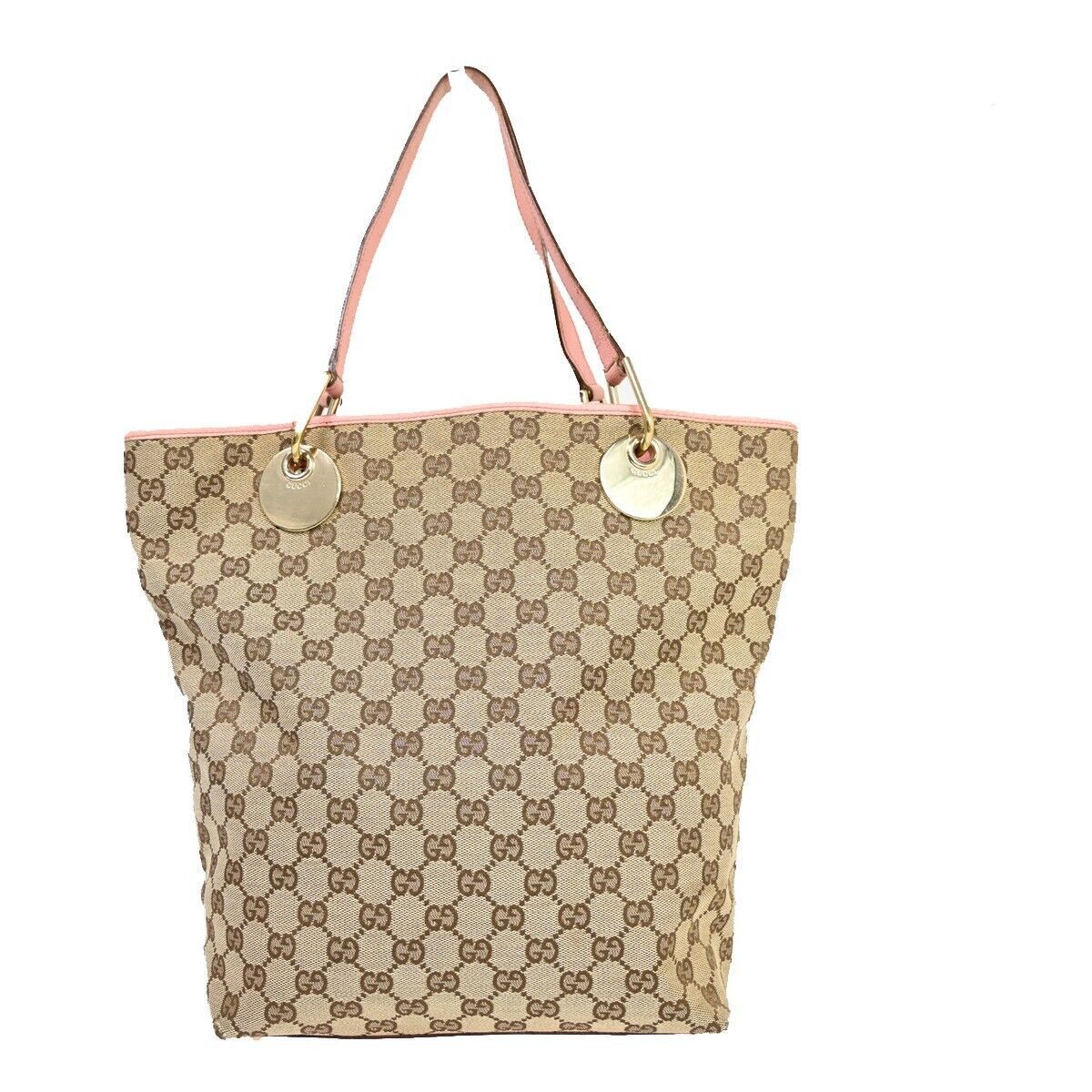 Gucci Eclipse Beige Canvas Tote Bag (Pre-Owned) Size ONE SIZE - 2 Thumbnail