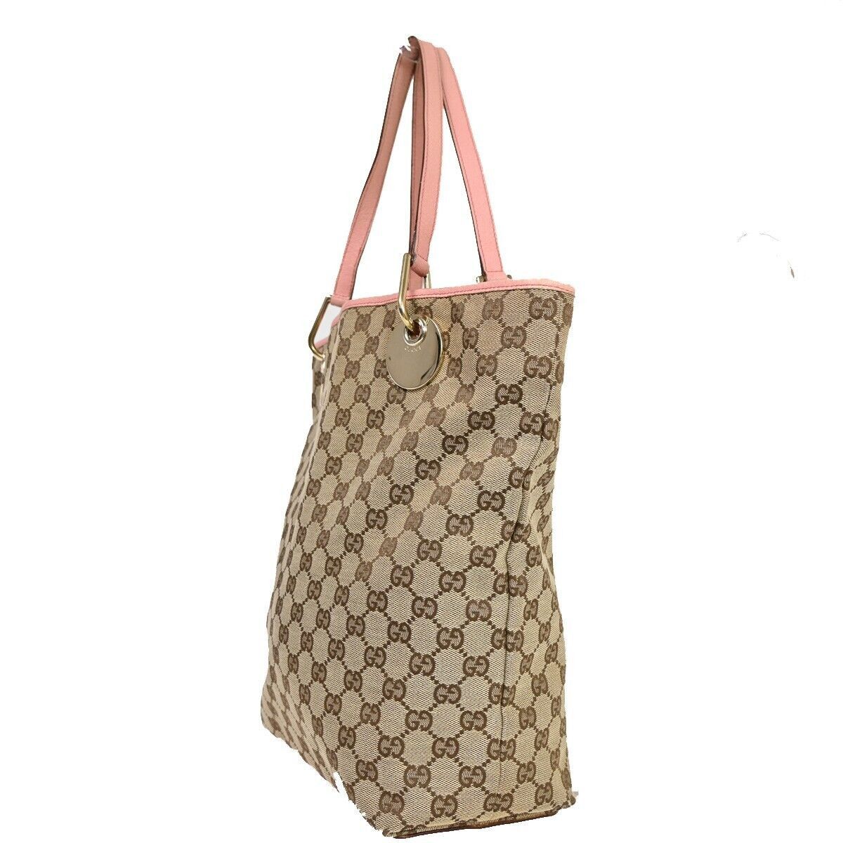 Gucci Eclipse Beige Canvas Tote Bag (Pre-Owned) Size ONE SIZE - 3 Thumbnail