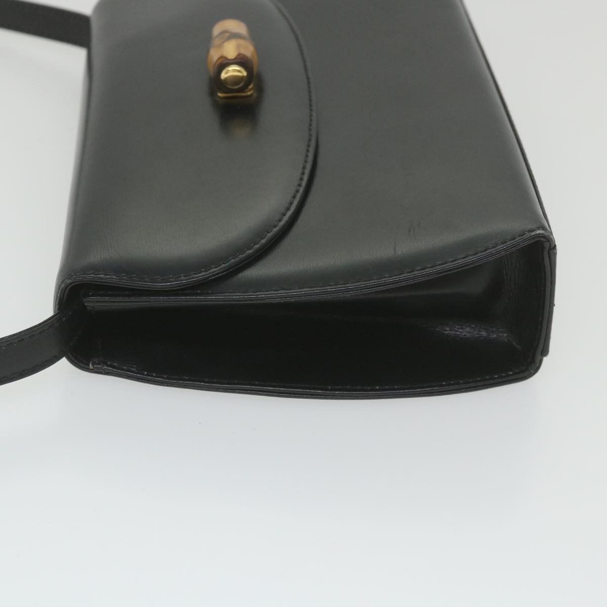 Gucci Bamboo Black Leather Shoulder Bag (Pre-Owned) Size ONE SIZE - 10 Thumbnail
