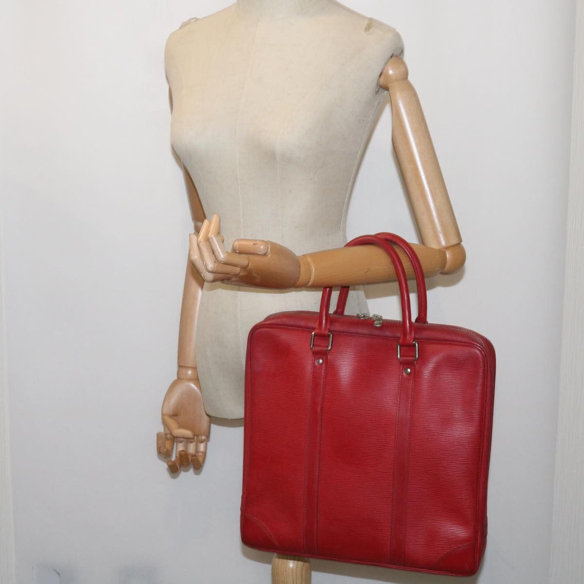 Louis Vuitton Vivienne Red Leather Briefcase Bag (Pre-Owned) Size ONE SIZE - 7 Thumbnail