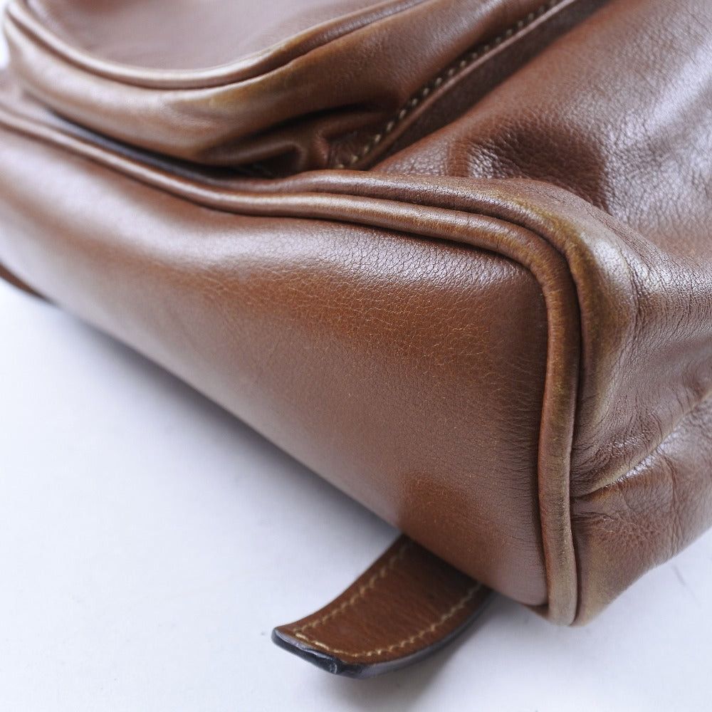 Gucci Bamboo Brown Pony-Style Calfskin Backpack Bag (Pre-Owned) Size ONE SIZE - 7 Thumbnail