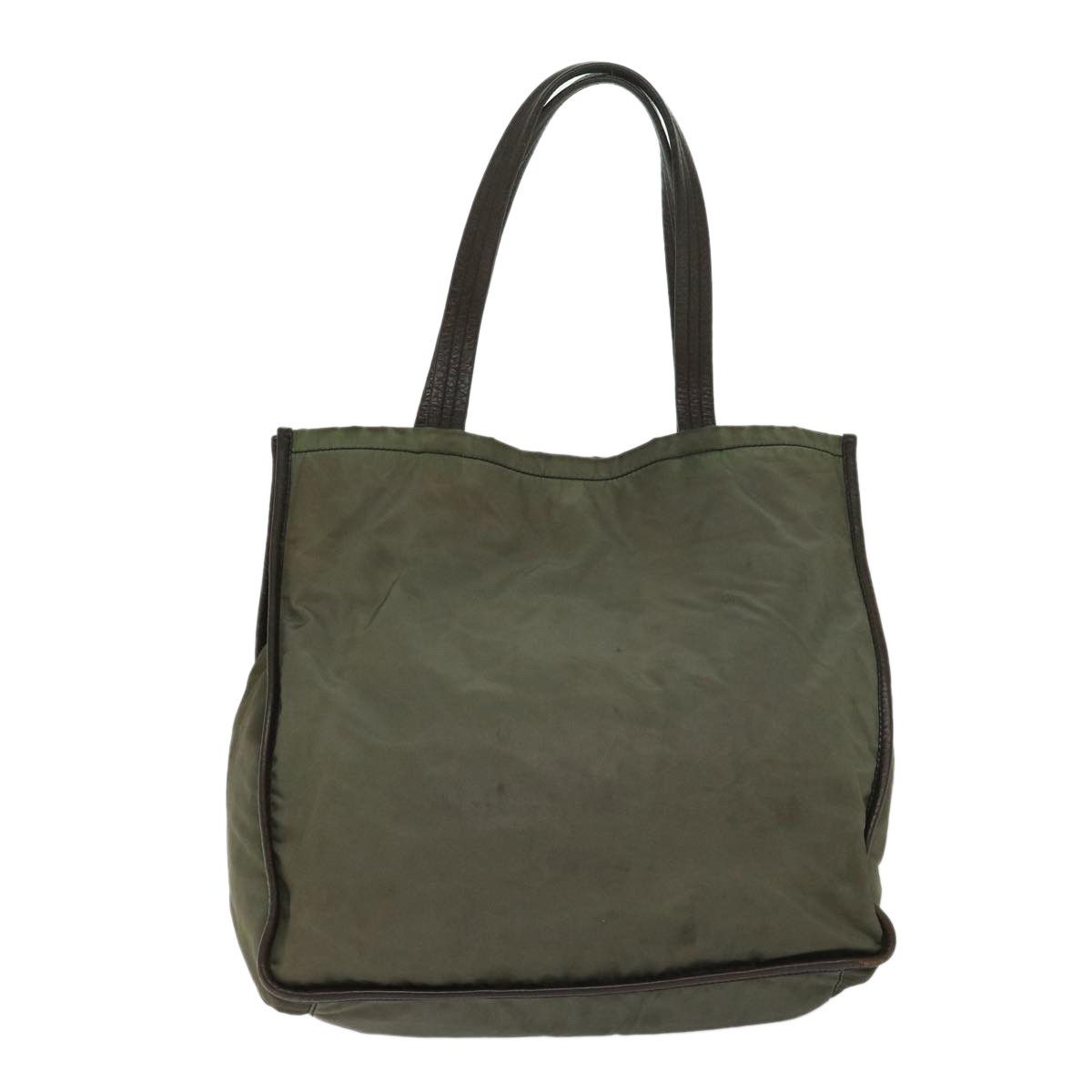 Prada Tessuto Khaki Synthetic Tote Bag (Pre-Owned) Size ONE SIZE - 2 Thumbnail