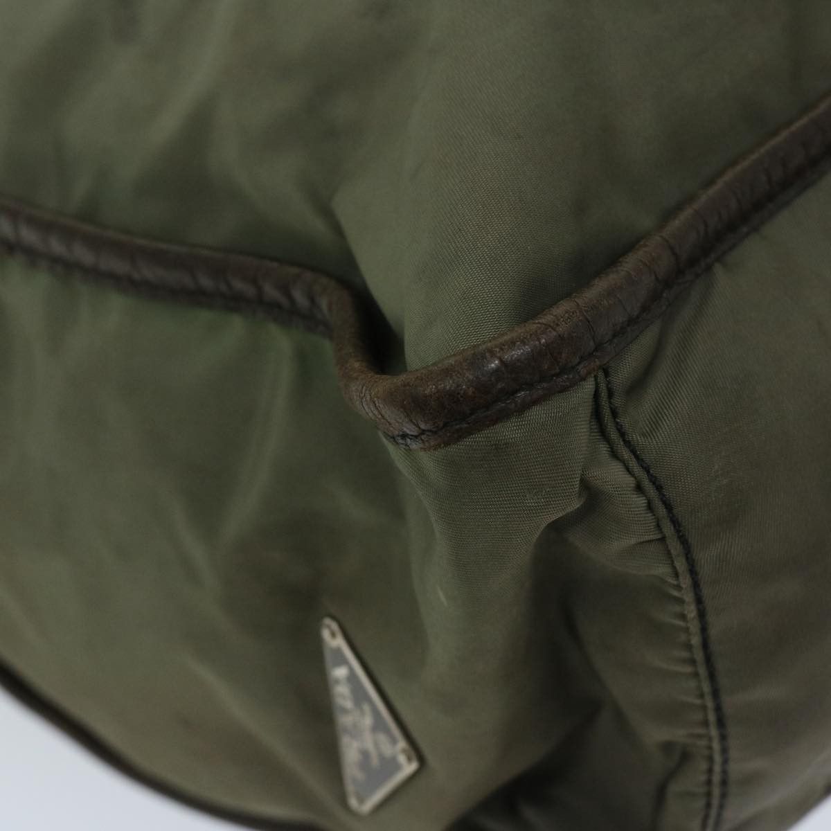 Prada Tessuto Khaki Synthetic Tote Bag (Pre-Owned) Size ONE SIZE - 14 Thumbnail