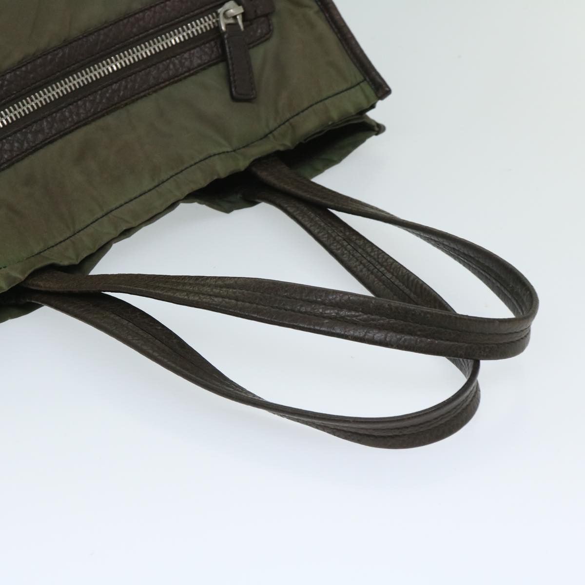 Prada Tessuto Khaki Synthetic Tote Bag (Pre-Owned) Size ONE SIZE - 11 Thumbnail